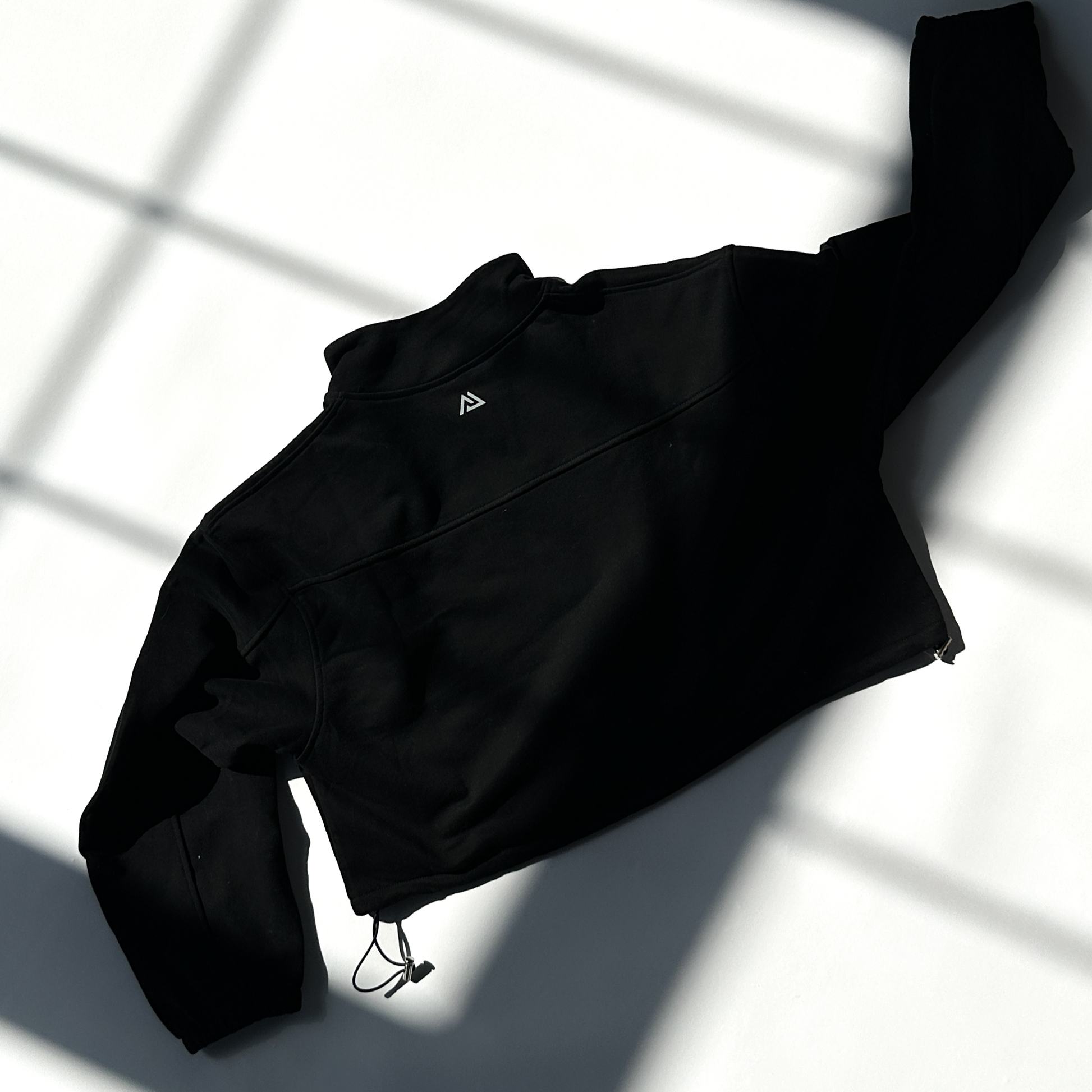 Adjustable Zip Crop Jacket - Noir