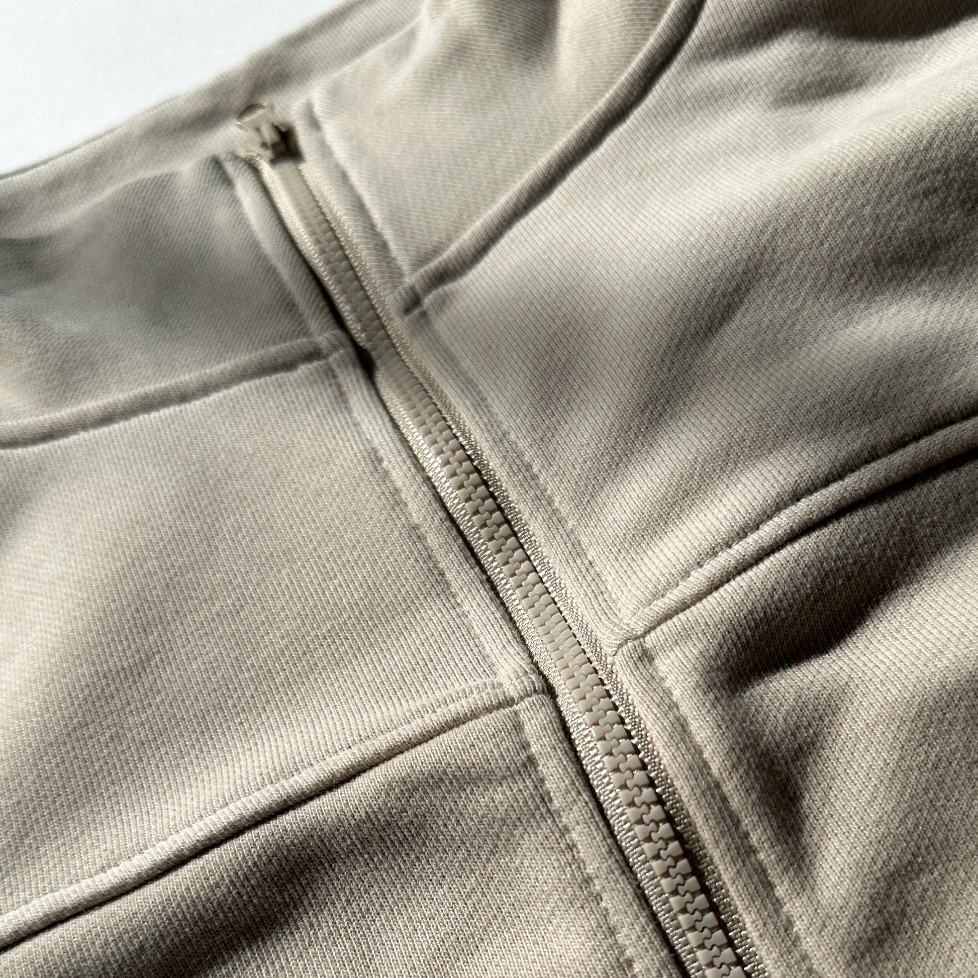 Adjustable Zip Crop Jacket - Cream