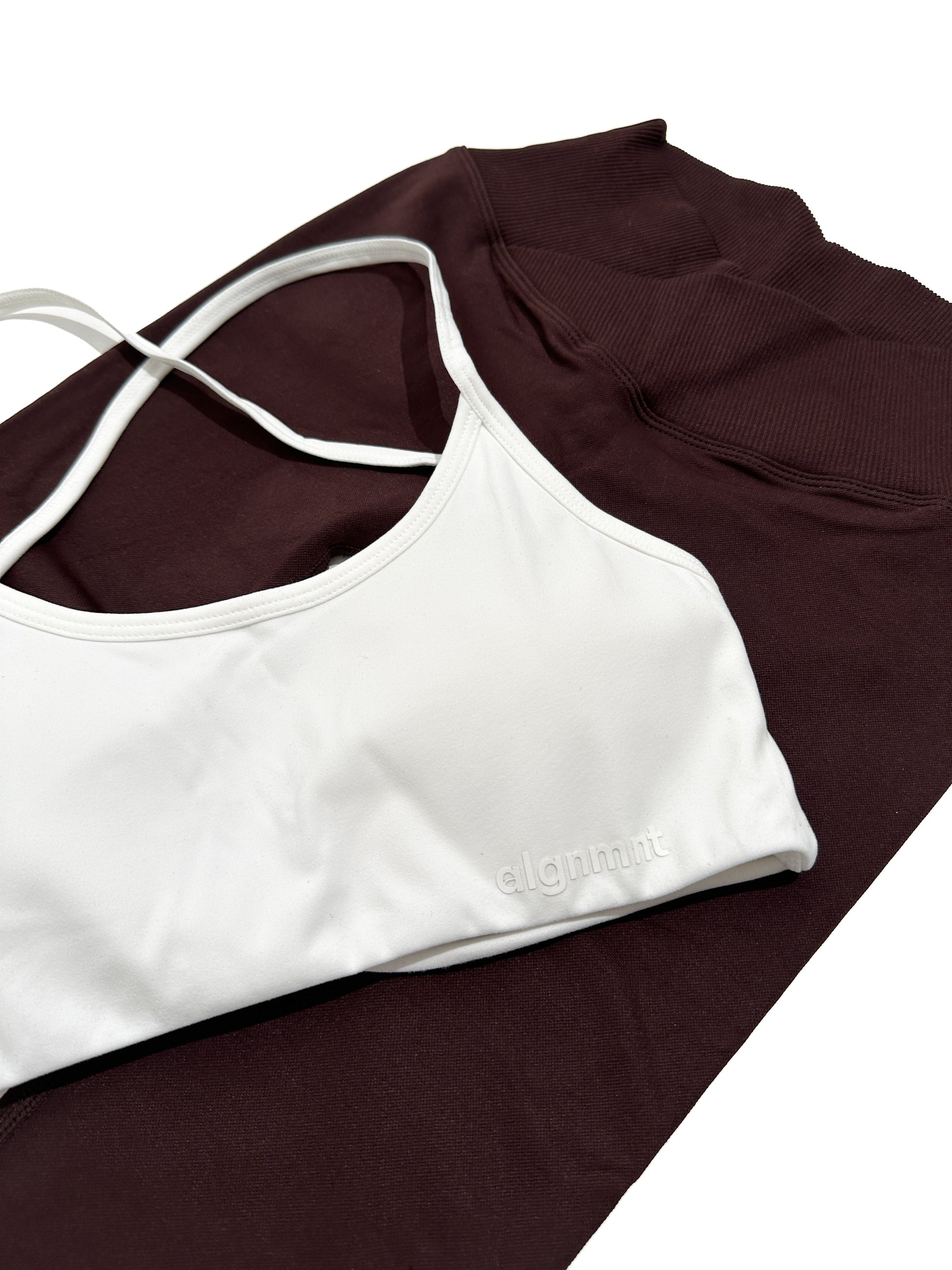 Apex V-Waist Scrunch Leggings - Espresso