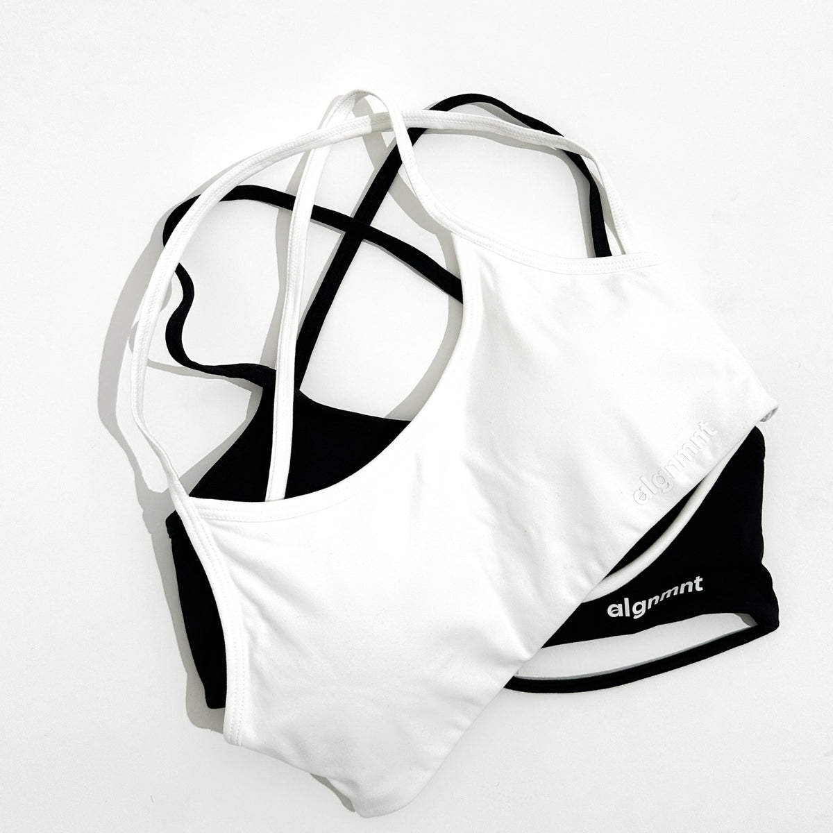 Agile Link Strap Sports Bra - White