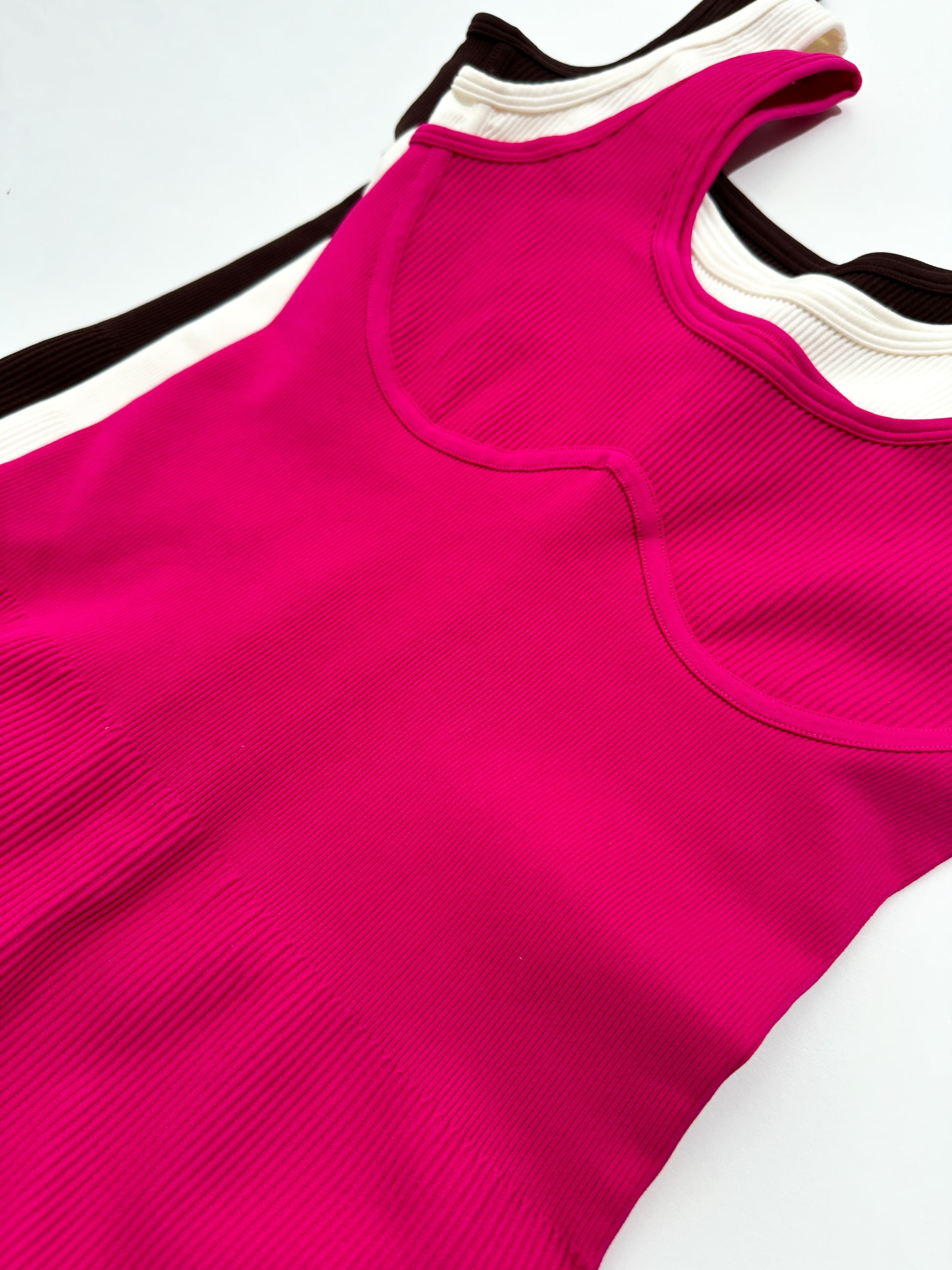 Lounge Soft Ribbed Jumpsuit - Dragon Fruit