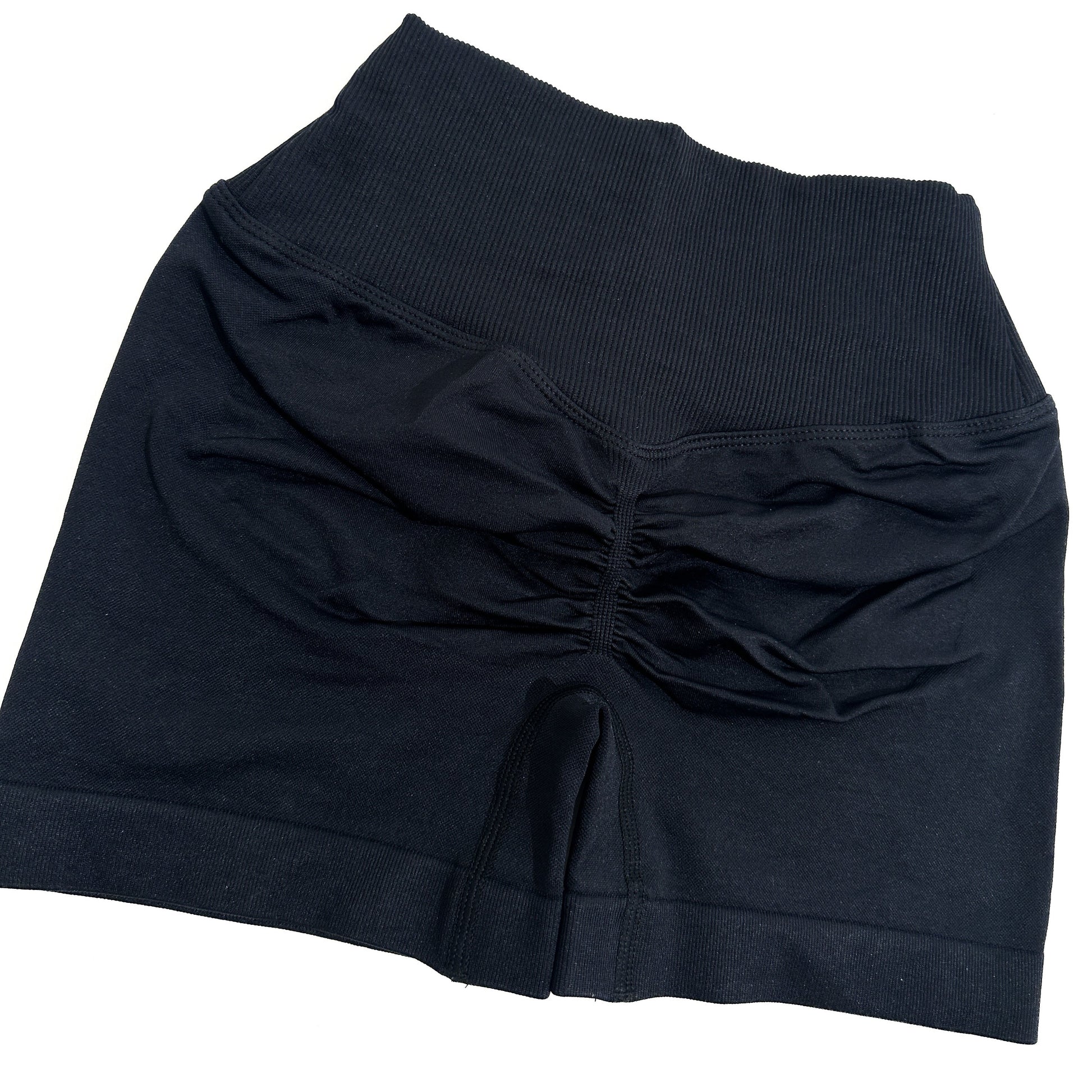 Apex V-Waist Scrunch Shorts - Noir