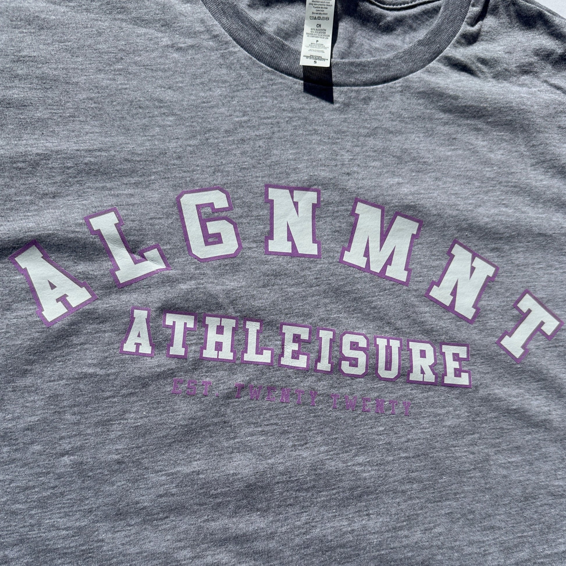 Collegiate Crop Top 24' - Heather Grey