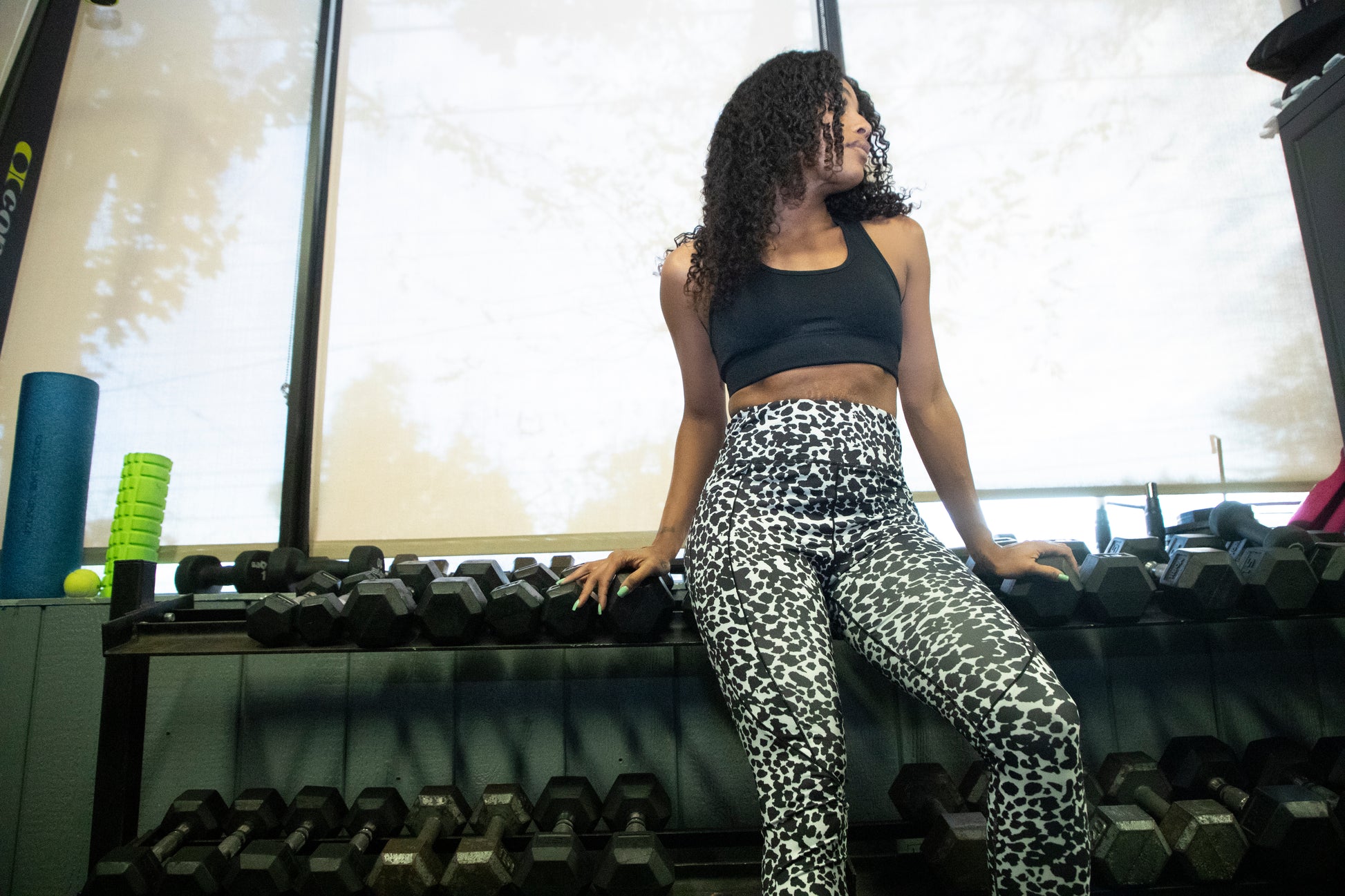 Speck'd Tech Leggings - Black / White