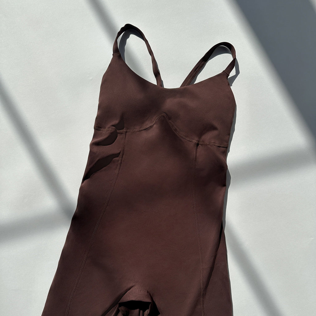 Agile Slimming Romper - Mocha