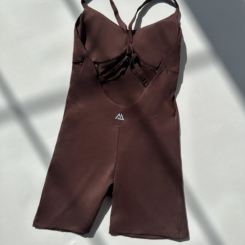 Agile Slimming Romper - Mocha