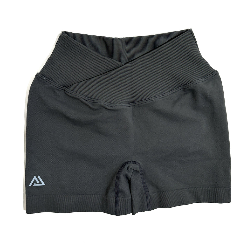 Apex V-Waist Scrunch Shorts - Steel